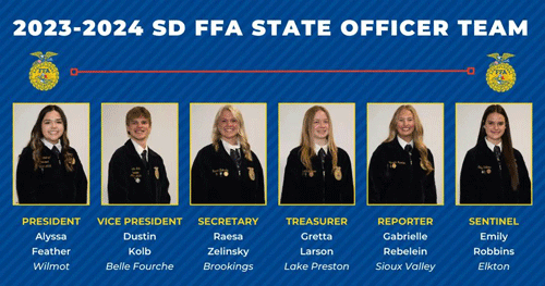 2023-24 SD State FFA Officers