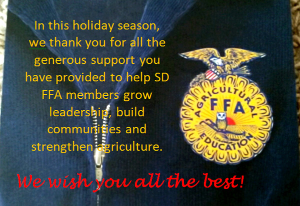 SD FFA Members say Thanks!